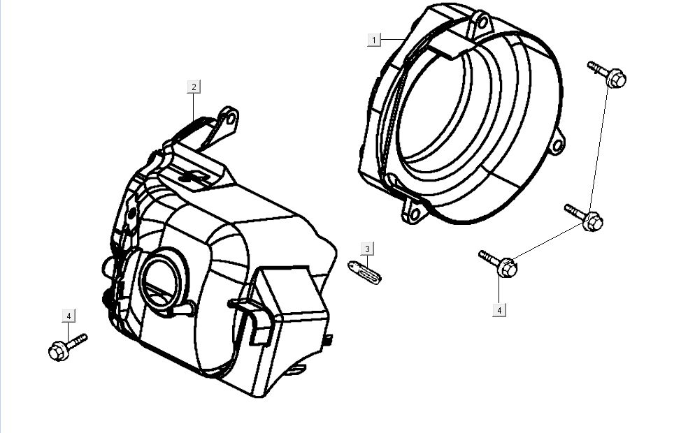Cooling caps Kymco G-Dink 2-stroke Dark Grey
