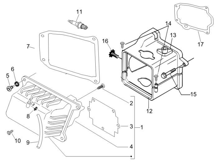 Refrigerator Valve Cover Vespa Lxv 25km 4-stroke 2-valve