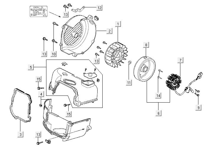Refrigerator ignition Kymco Vitality 4t ac diamond-black