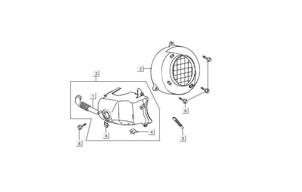 cooling caps Kymco Dink LC 2-stroke silver