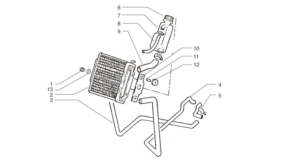 Cooling system Beta Ark-k LC black 2004 2-stroke