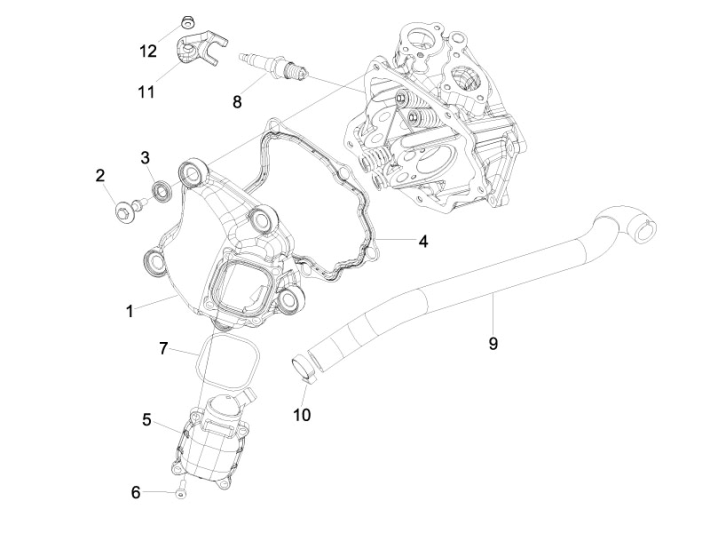 Headcover Piaggio MP3 300LT Sport 2009-2014