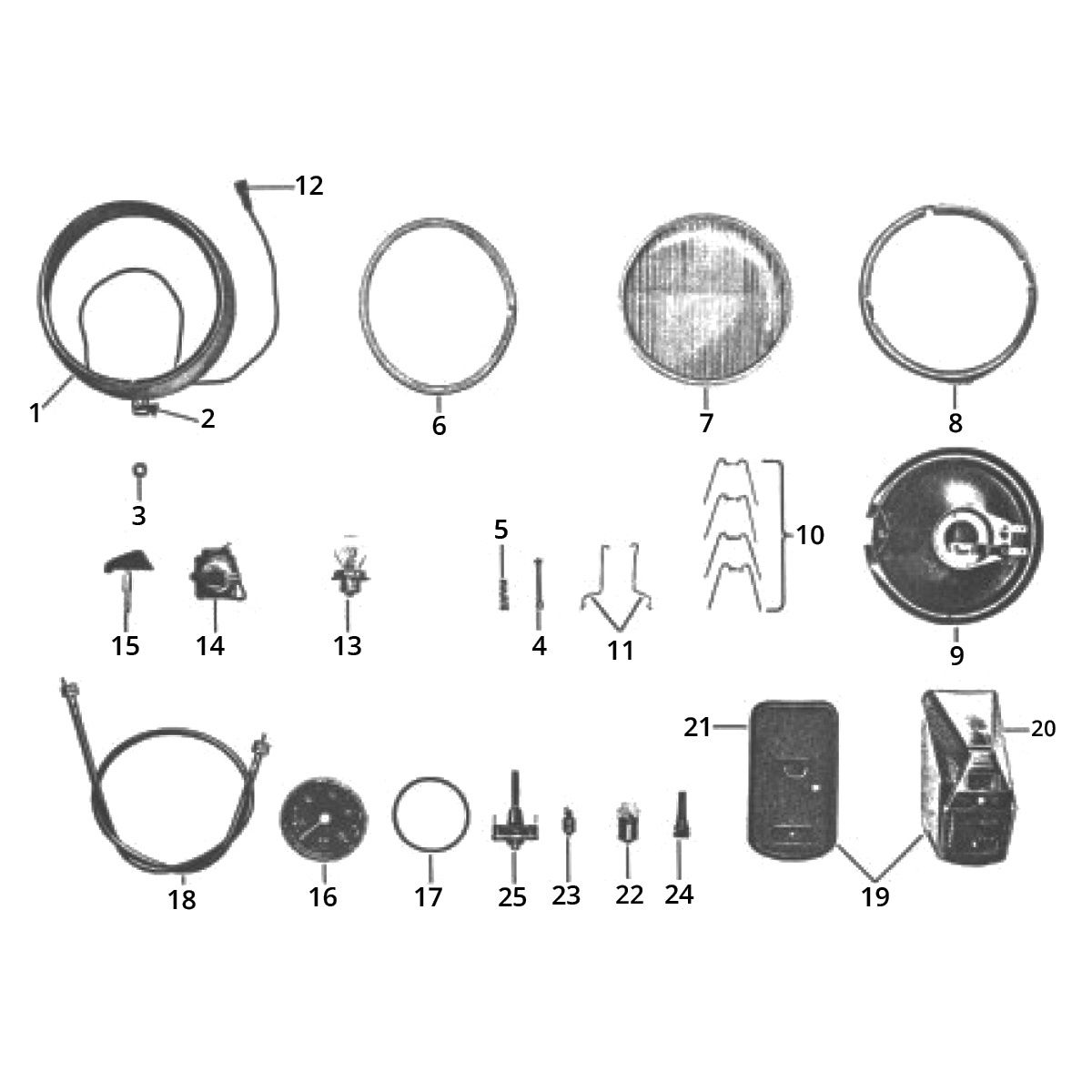 Zundapp GTS 50 517-39L0 front and rear light