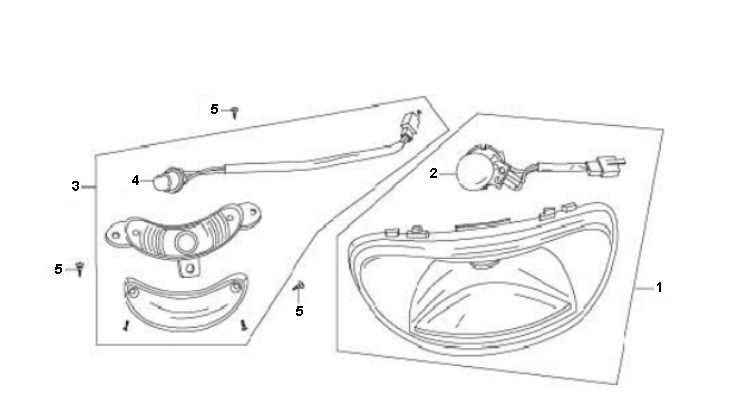 Headlight Berini Speedy 4-stroke