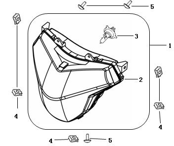 Headlight China Strada