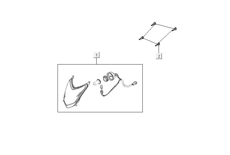 Headlight Kymco Agility 12' 4-stroke red