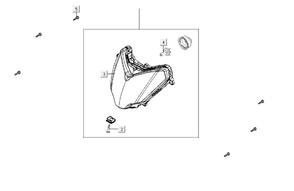 Headlight Kymco Gti 300i