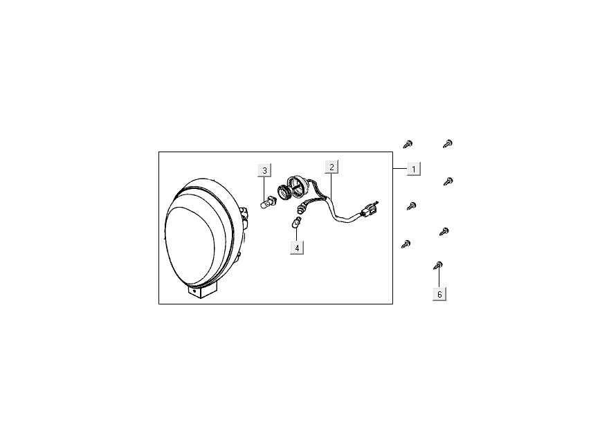 headlight Kymco Sento 4-stroke Spring White