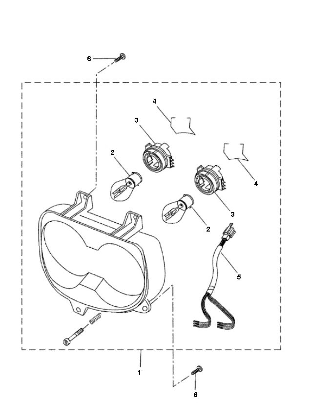 Headlight Yamaha Bw's 2-stroke