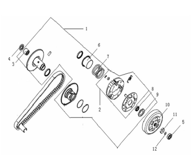 Coupling Generic Ideo copper 2010 2-stroke 25