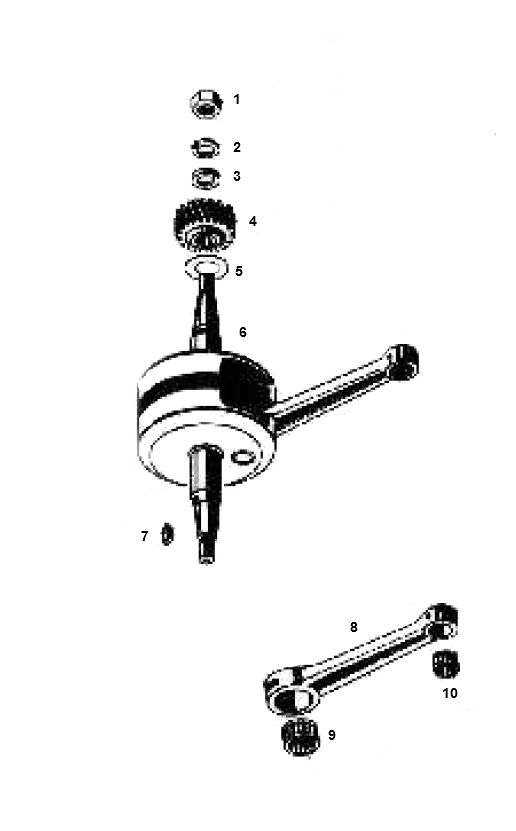 Kreidler Crankshaft 4 accelerate