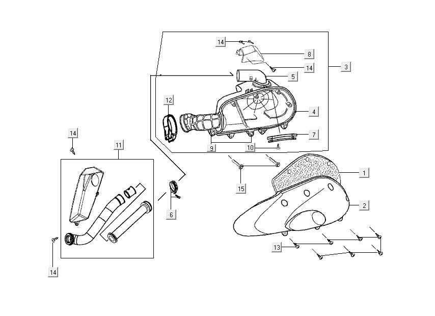 air filter Kymco Grand Dink 2-stroke Titanium