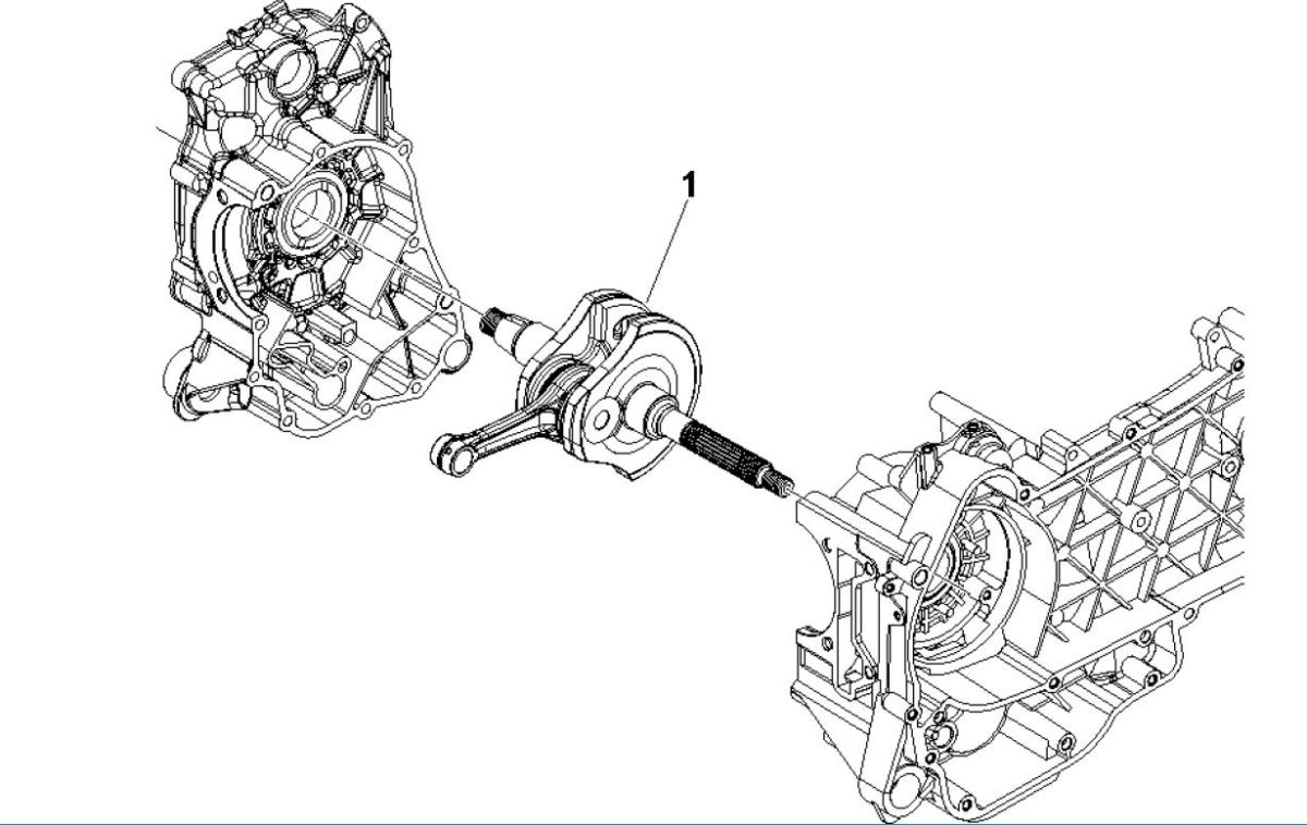 Crankshaft Vespa GTV 250 4T 4V IE