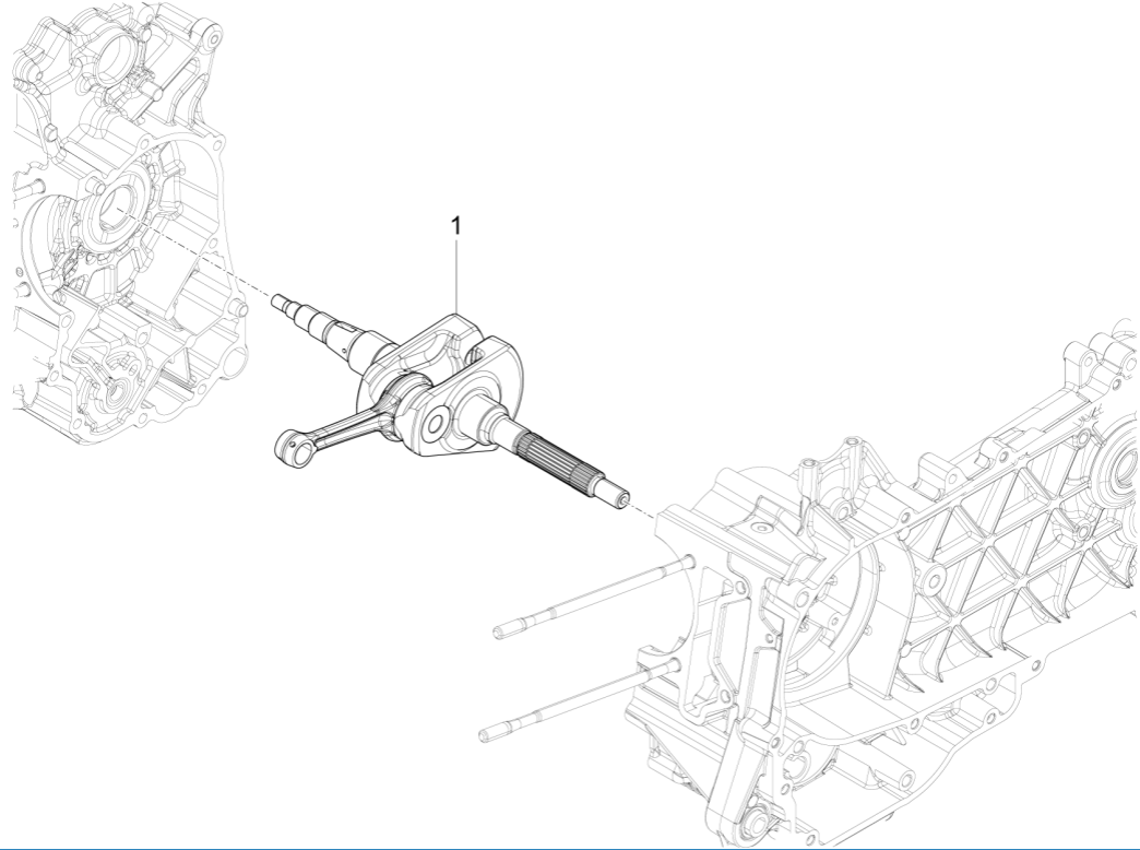 Crankshaft Vespa Primavera 125 4T 3V IE ABS