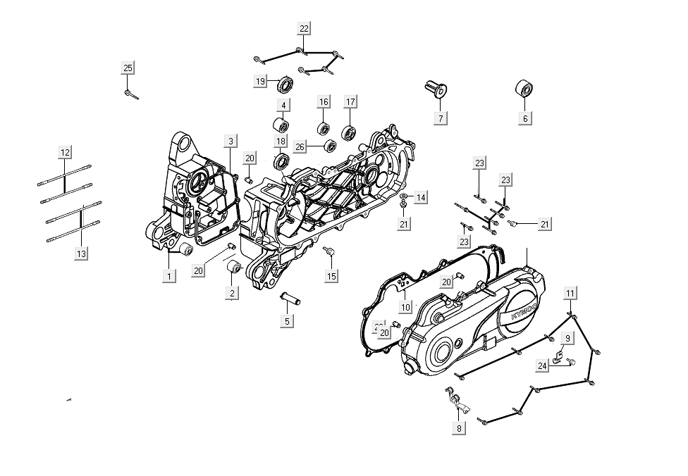 Carter Kymco Like from 2018-Carter Kymco Like vanaf 2018 zwart