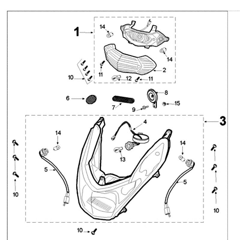 Light Peugeot Kisbee orange