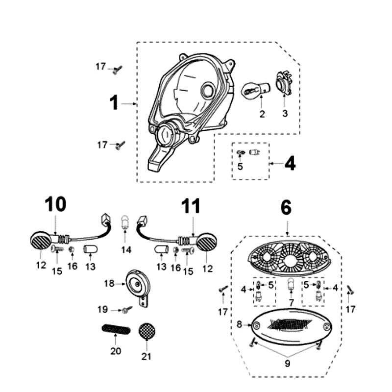 Light Peugeot Ludix 12 black