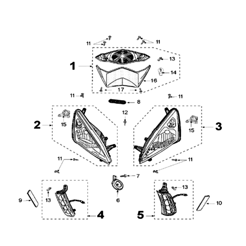 Light Peugeot Speedfight 3 AC Black