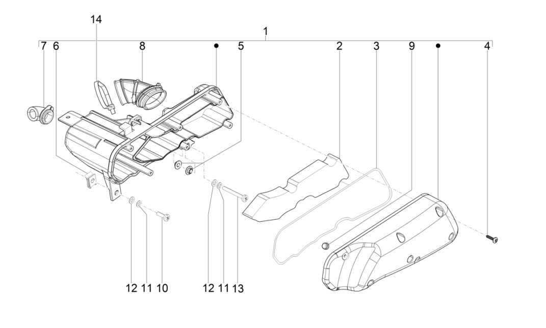 Piaggio NRG Power 50 2-stroke LC Euro 4 air filter