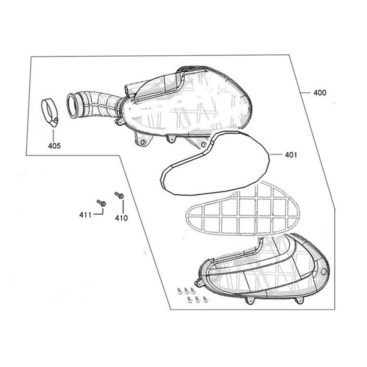 Air filter AGM VX50 flat matt anthracite