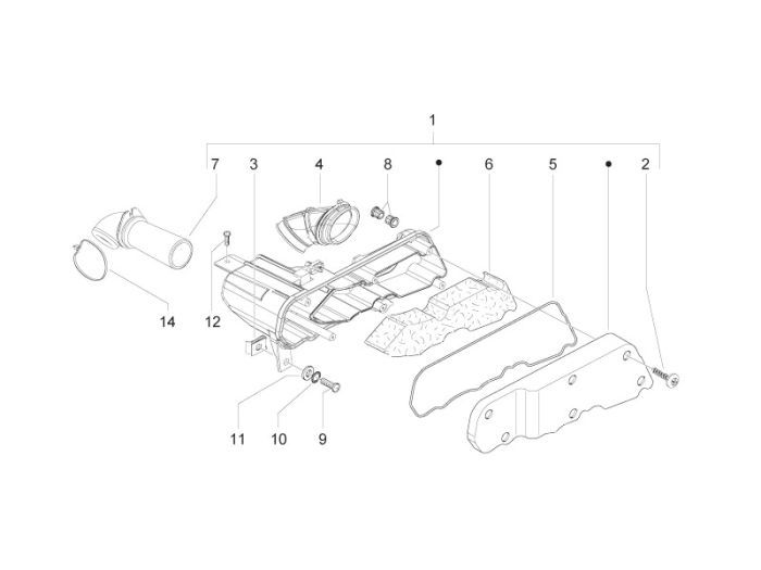 Air Filter Piaggio Zip 2000 2-stroke AC