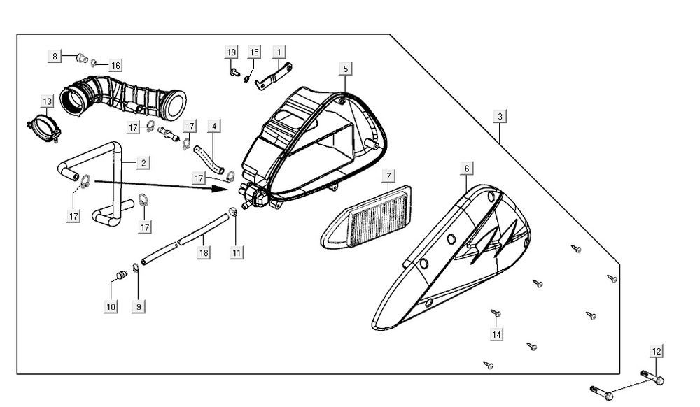 air filter AGILITY CITY 16 4T 125