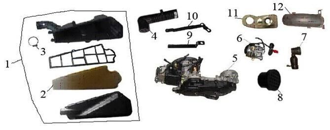 Air filter AGM LX white