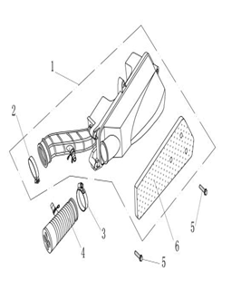 Air filter China Ape50 white