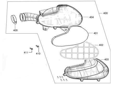Air filter China Joy brown