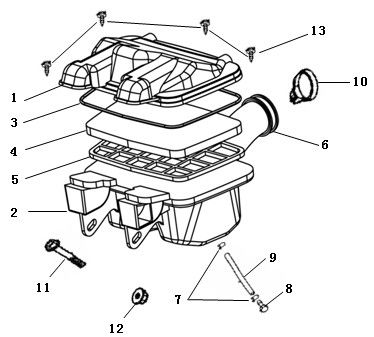 Air filter China Strada