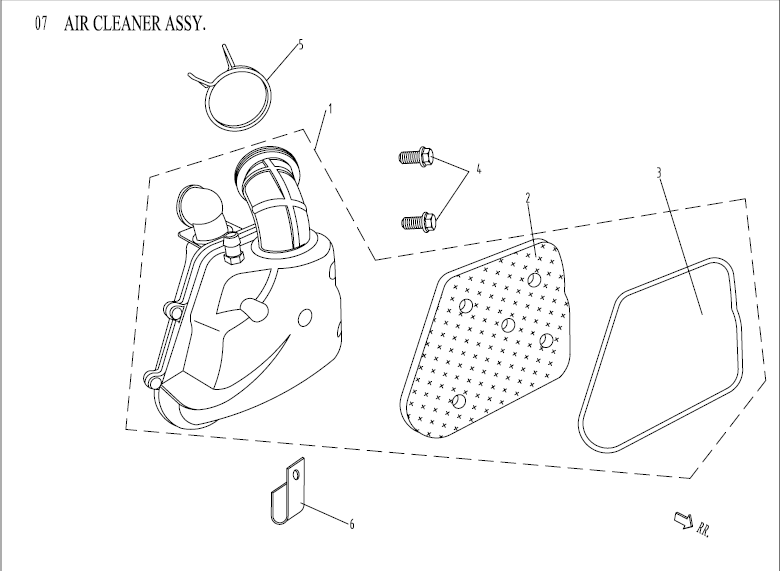 Air filter China Venom white