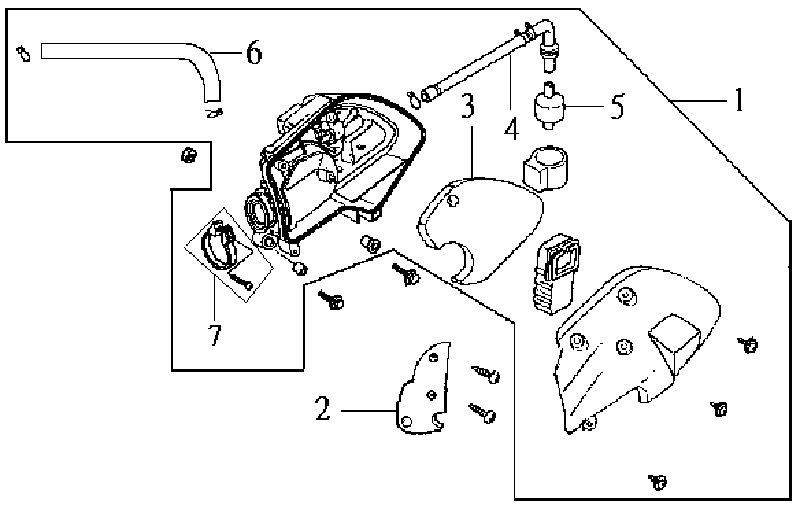 Air filter Sym DD50 blue