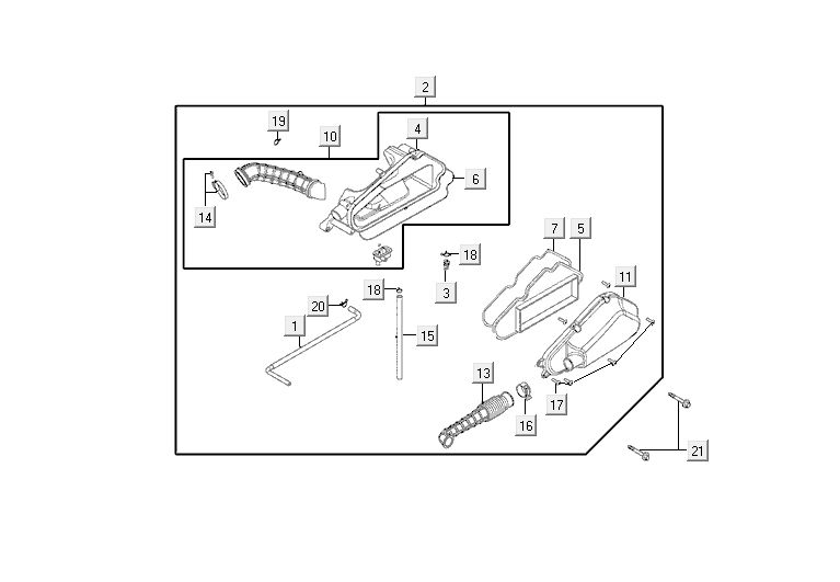 Air filter Kymco Agility 10' 4-stroke sporty blue