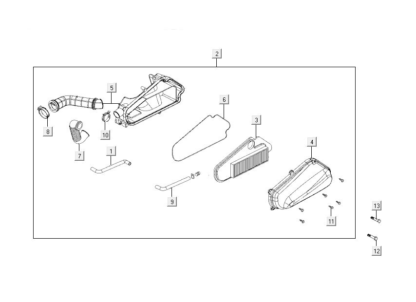 Air Filter Kymco Like 4-stroke tecno silver like T T 2015