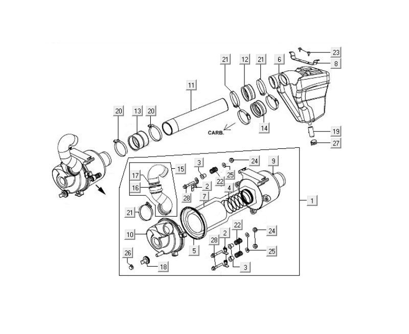 Air filter Kymco MXU 400