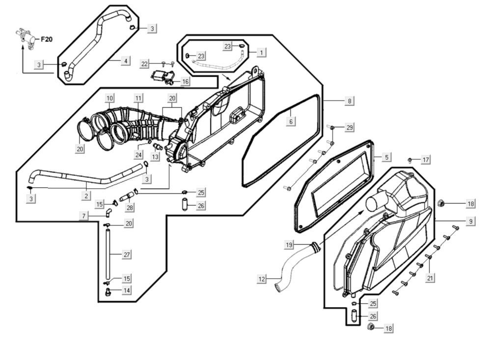 Air filter Kymco Myroad 700i