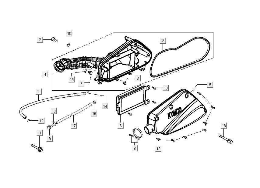 air filter Kymco Sento 4-stroke Pink
