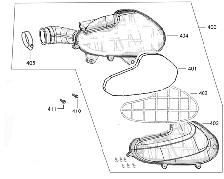 Air filter Lintex HT50QT-12 brown