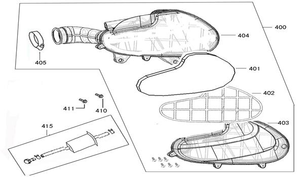 Air filter Neco Lola red white