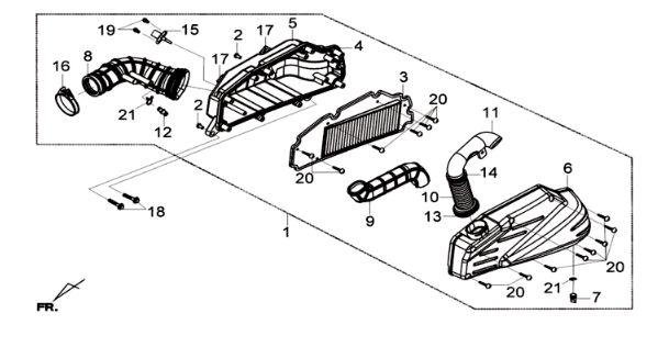 Sym Joymax 300I ABS E3 Air Filter 2014-2016