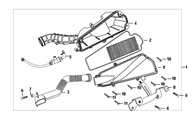 Sym Symphony ST E3 Air Filter