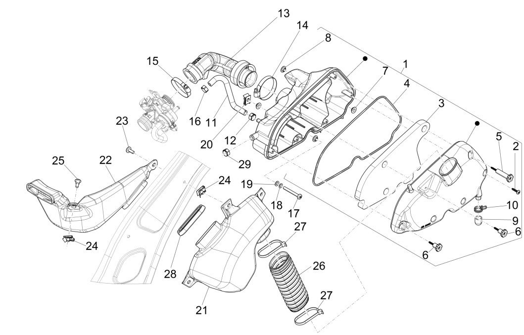 Air Filter Vespa Primavera 125 4T 3V IE ABS