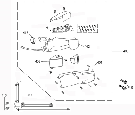 Air filter Wangye HT50QT-12 125cc white