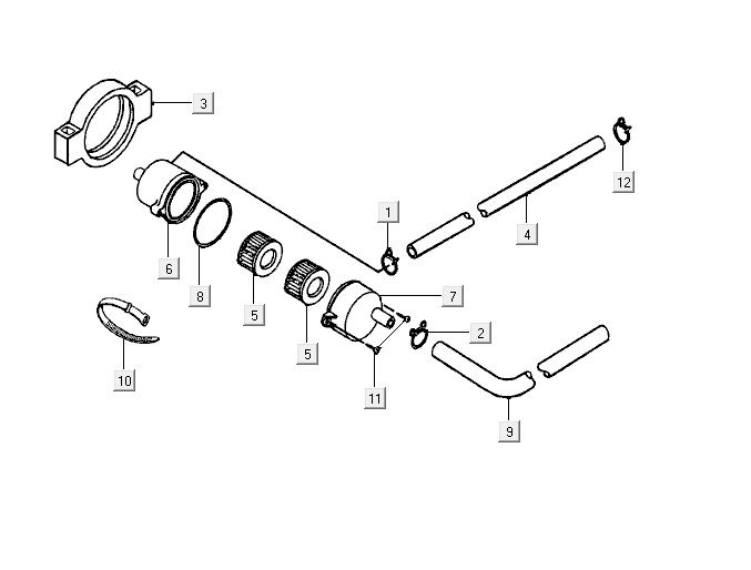 Air filter parts Kymco Vitality 2t ac red