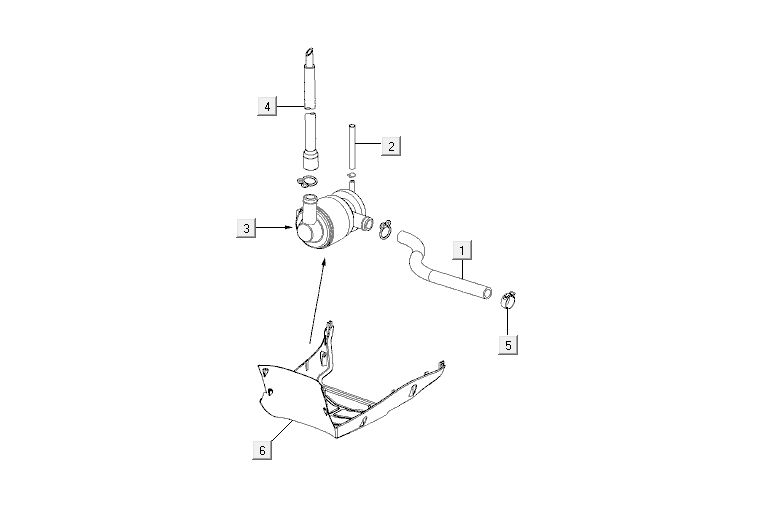 Air membrane Kymco Agility 10' 4-stroke white silver