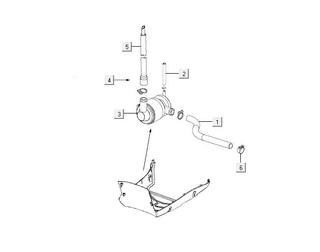air membrane Kymco Agility 12 4-stroke 125 blue