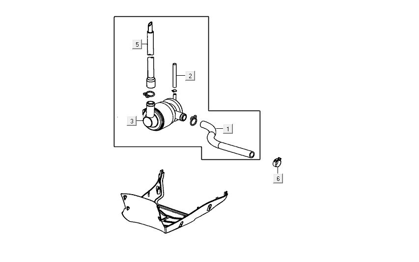 Air diaphragm Kymco Carry 50 4T AC white