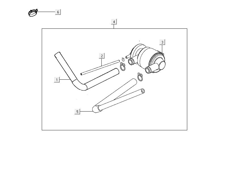Air membrane Kymco City 16' 4-stroke white