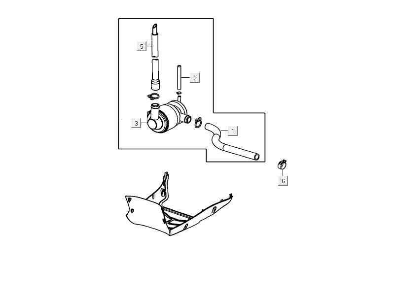 Air membrane Kymco Delivery 4-stroke white