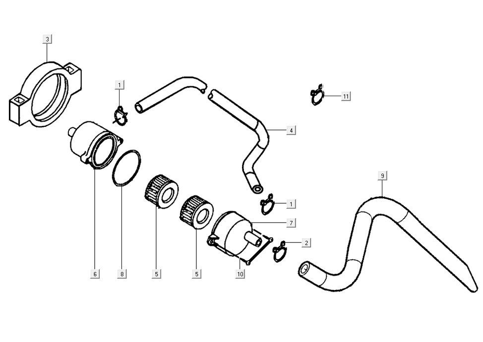 Air Reed valve Kymco G-Dink 2-stroke Dark Grey